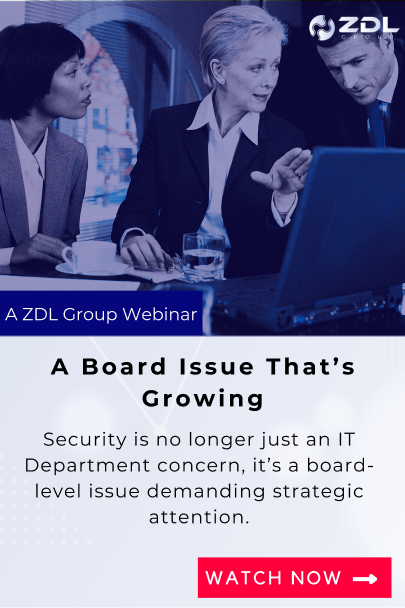 Link to 'Security, a board level problem' Webinar